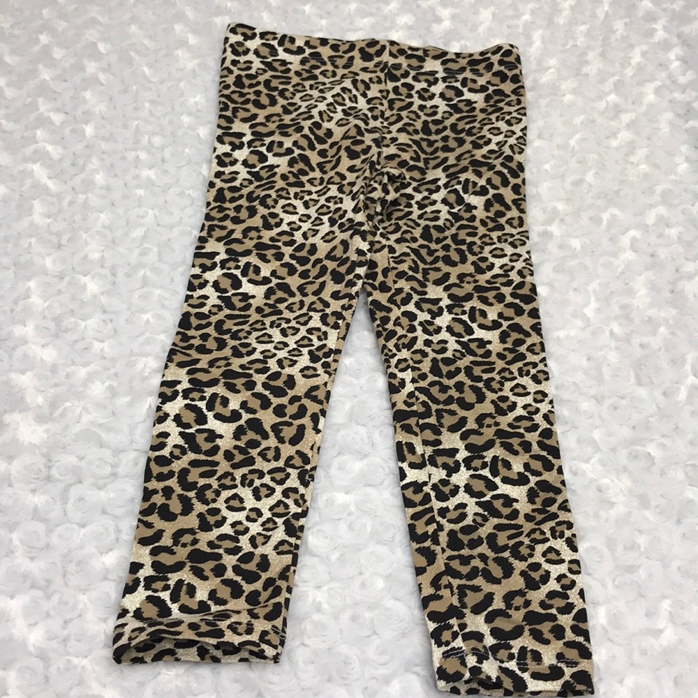 Cheetah print leggings size small 6-6x